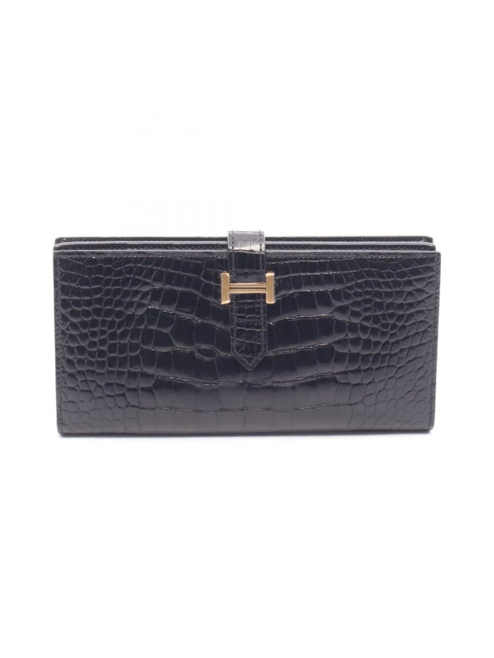 Hermes Bifold Wallet Bearn Soufflet Black